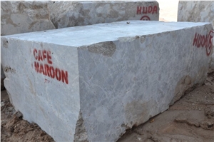 Cafe Maroon Marble Blocks, Turkish Emparador Light Marble Blocks