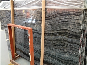 Silver Wave Marble,Ancient Wooden Vein Marble, Wood Vein Marble,Polished Marble Slab