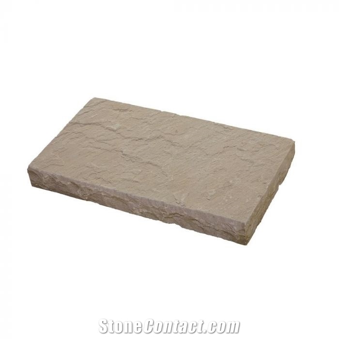 Brown Indian Sandstone Hand-Cut Wall Capping 33x90cm