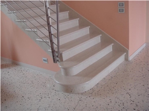 Bianco Asiago Staircase