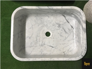 Bianco Carrara Marble Sink
