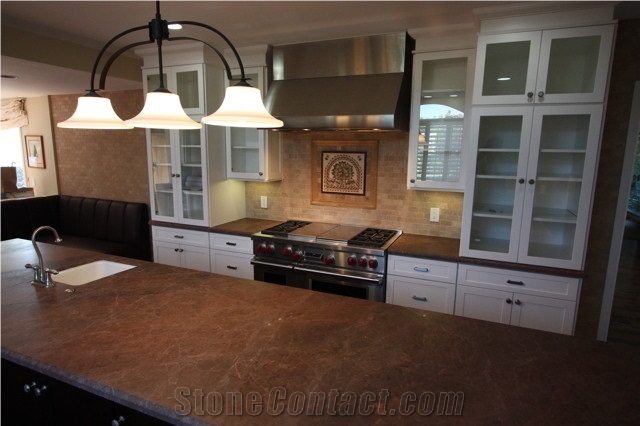 Cabernet Brown Honed Granite Countertops From United States