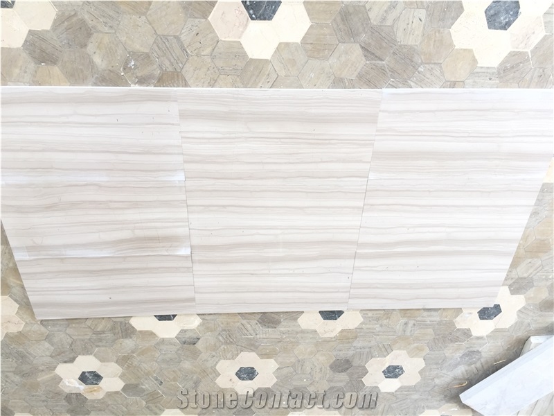 Athens Grey Wooden Marble Slabs & Tiles