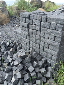 G684 Black Basalt Pavings,Cube Stone,Cobble Pavers Exterior Stone