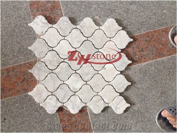 Cararra White Marble Mosaic for Bathroom ,Kitchen Wall Decoration