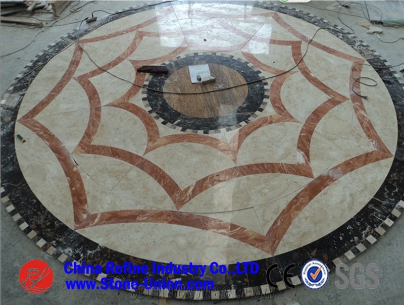 Marble Round Medallions,Best Price Customized Water Jet Marble Medallion ,Hot Sale Home Marble Waterjet Medallion Inlay Flooring Design