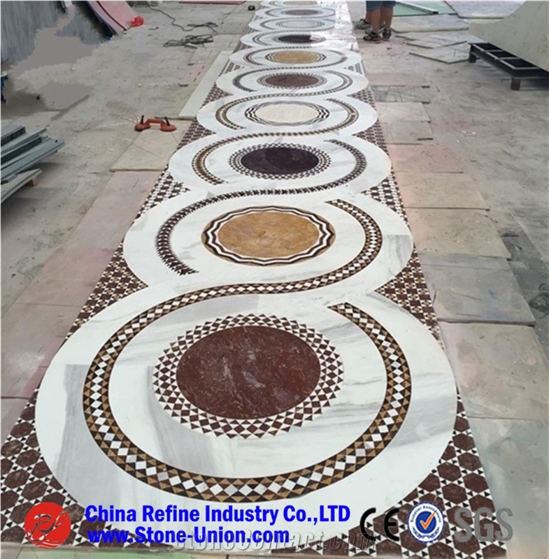 Product Name Cheap Inlay Tile Marble Medallions Waterjet Marble Tiles ,Marble Inlay Flooring Designs ,Handmade Marble Inlay Tabletop