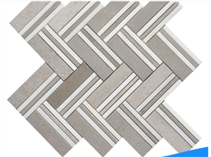 High Quality Non-Slip Hrringbone Marble Mosaic Wall Floor Tile