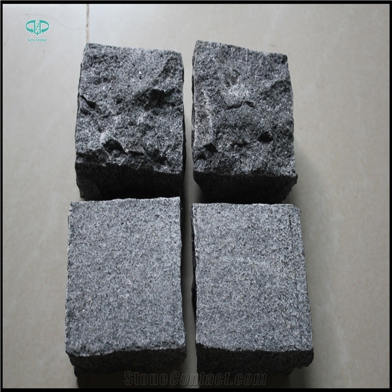 China G654 Grey Granite Flamed Tiles, China Impala Black Tile Cut to Size for Villa Wall Cladding Material