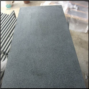 China G654 Grey Granite Flamed Tiles, China Impala Black Tile Cut to Size for Villa Wall Cladding Material