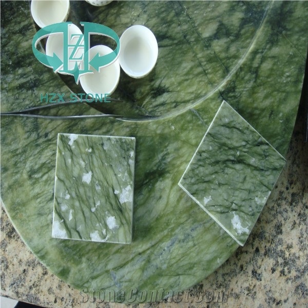Chinese Green Marble/Dandong Tiles Slabs/Wall & Floor Covering/Home & Hotel Decoration Building Stone/Cut to Size/Direct Factory
