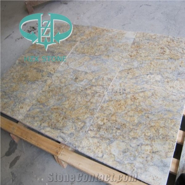 Gold Diamond Granite Tiles/Slabs, Natural Yellow Brown Granite Tiles/Slabs,Kitchen Countertop