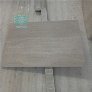 Own Factory White Wooden a Grade Honed Marble Slabs,Wooden Marble