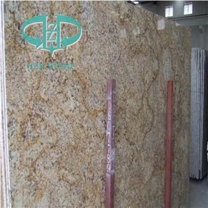 Polished Giallo Pizza （Golden Crystal）Granite Slabs,China Yellow Granite for Walling,Flooring,Kitchen Countertops