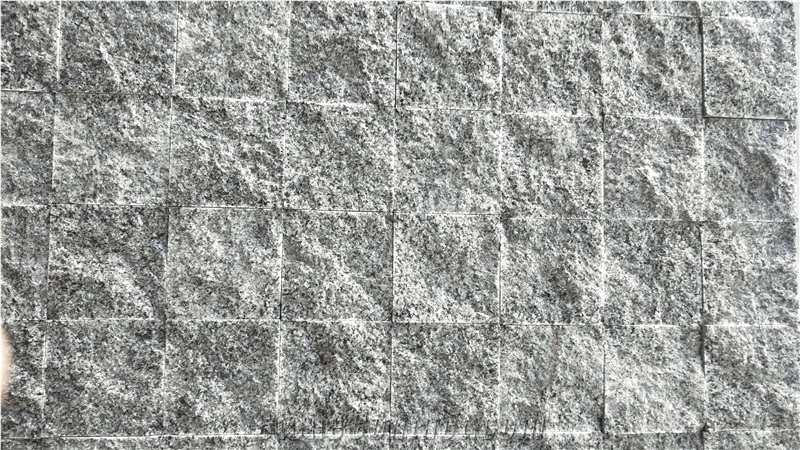 Natural Granite Stone Cobbles for Patio G603 Split Pavers on Mesh for Walkway Pavers