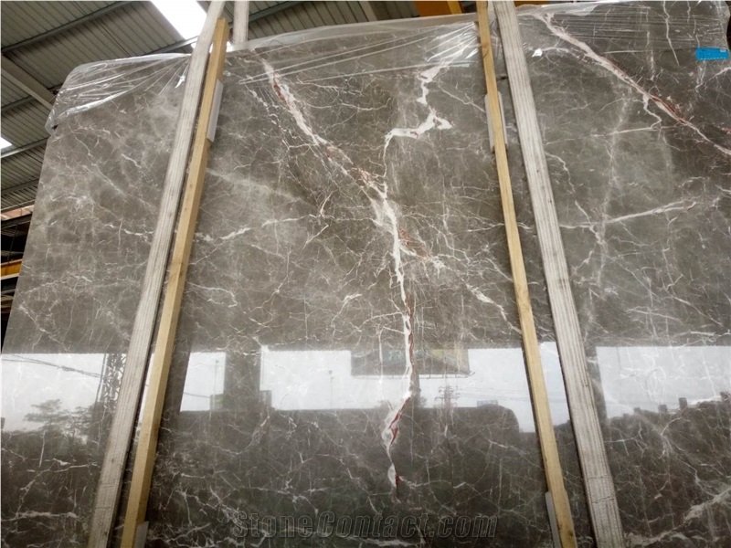 2017 China New Popular Grey Polished Marble Slabs/Cut to Size Floor Wall Covering Tiles,High Quality Natural Building Stone for Interior Decoration