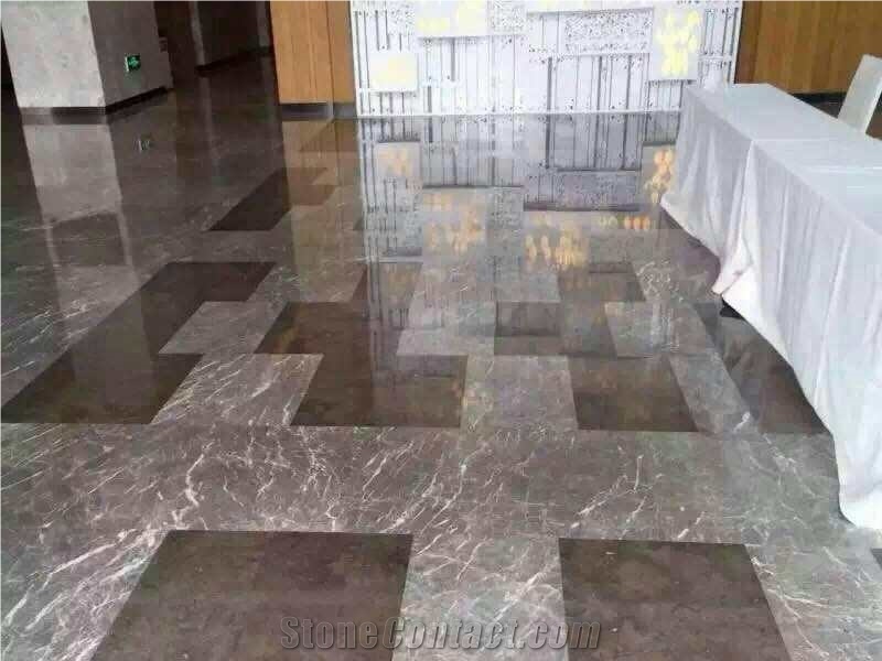 2017 China New Popular Grey Polished Marble Slabs/Cut to Size Floor Wall Covering Tiles,High Quality Natural Building Stone for Interior Decoration