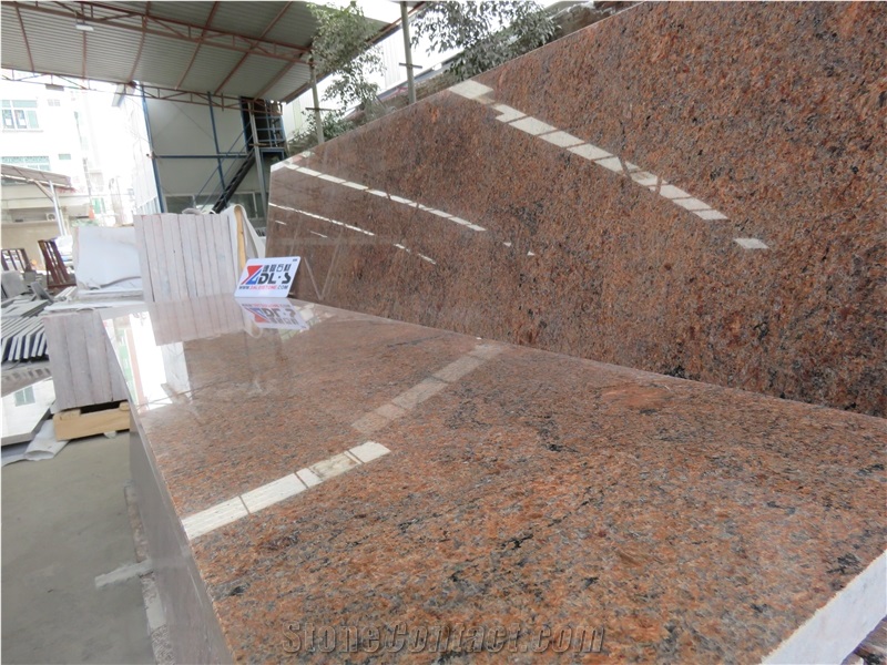 Multicolor Red Granite Countertop Kitchen Natural Polished Countertops,Bartop,Worktops, Manufacturer,Pictures Price
