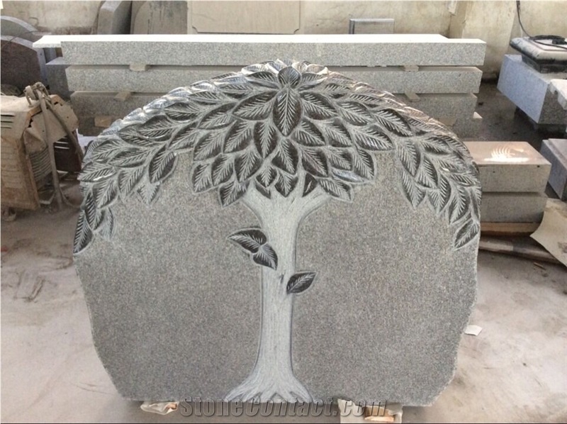 2017 New China Beautiful High-Quality Affordable Design Beautifully Carved Stone Tombstone 603 Headstone Gravestones Monuments Design Western Style