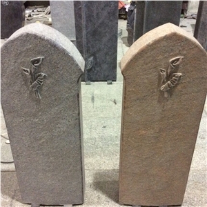 2017 New China High-Quality Affordable Design Beautifully Carved Stone Tombstone Heart Headstone Gravestones Monuments Design Western Style