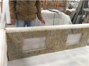 China Professional Countertop Manufactory ，Giallo Ornament Granite Top