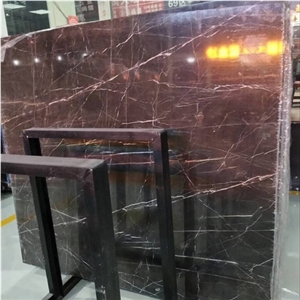Customized Cut to Size Manufacturer Price High Polished China Quarry Natural Stone Brown Marble Slab Supplier Available in 2cm&3cm