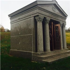 Haobo Stone Custom Cemetery Mausoleum Granite Crypts Designs