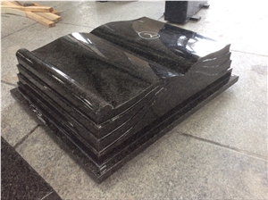 High Quality Good Service Custom Wholesale Price Unique Haobo Natural Stone Chinese Quarry Orion Granite Carving Book Headstone Designs for Cemetery