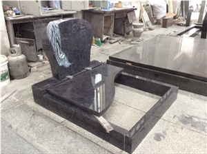 High Quality Good Service Custom Wholesale Price Unique Haobo Natural Stone Chinese Quarry Orion Granite Carving Headstone Designs for Cemetery