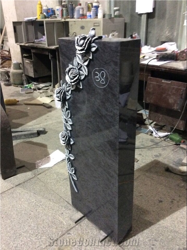 High Quality Orion Granite Carving Headstone Design