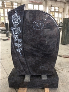 New High Quality Good Service Custom Wholesale Price Unique Haobo Natural Stone Chinese Quarry Orion Granite Carving Headstone Design for Cemetery
