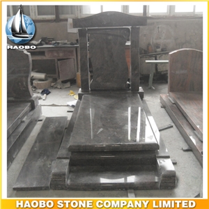 Polished Natural Stone Quarry Manufactory Bleu Blue Granite Western Style Monuments Heart Tombstones,Gravestone,Single or Double Marble Headstone