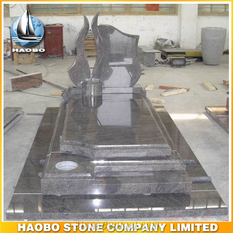Polished Natural Stone Quarry Manufactory Blue Bleu Granite Western Style Monuments Heart Tombstones,Gravestone,Single or Double Headstone