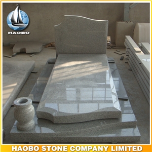 Polished Natural Stone Quarry Manufactory Gris Grey Granite Western Style Monuments Heart Tombstones,Gravestone,Single or Double Headstone