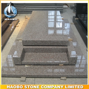 Polished Natural Stone Quarry Manufactory Pink Granite Western Style Monuments Heart Tombstones,Gravestone,Single or Double Marble Headstone
