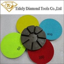 80mm / 100mm Resin Floor Polishing Pads for Concrete - Dry Use