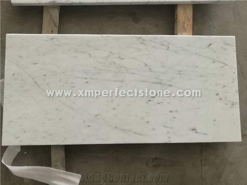 Custom Square Table Tops, Carrara White Marble Reception Counter Work Top,White Marble Coffee Table Top Design,White Reception Desk