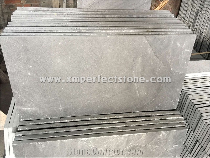 Natural Split Slate Tiles Wall Covering,Slate Stone Flooring,Xingzi Slate Dark Grey Slate Tiles Strips Panels
