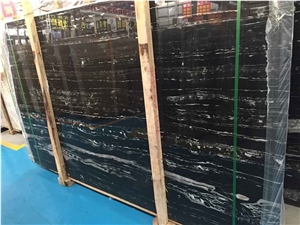 China Nero Portoro Marble,Silver White Dragon Marble,Silver Dragon Marble