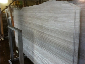 Sandalwood Grey Marble Slabs,White Wood Vein Marble