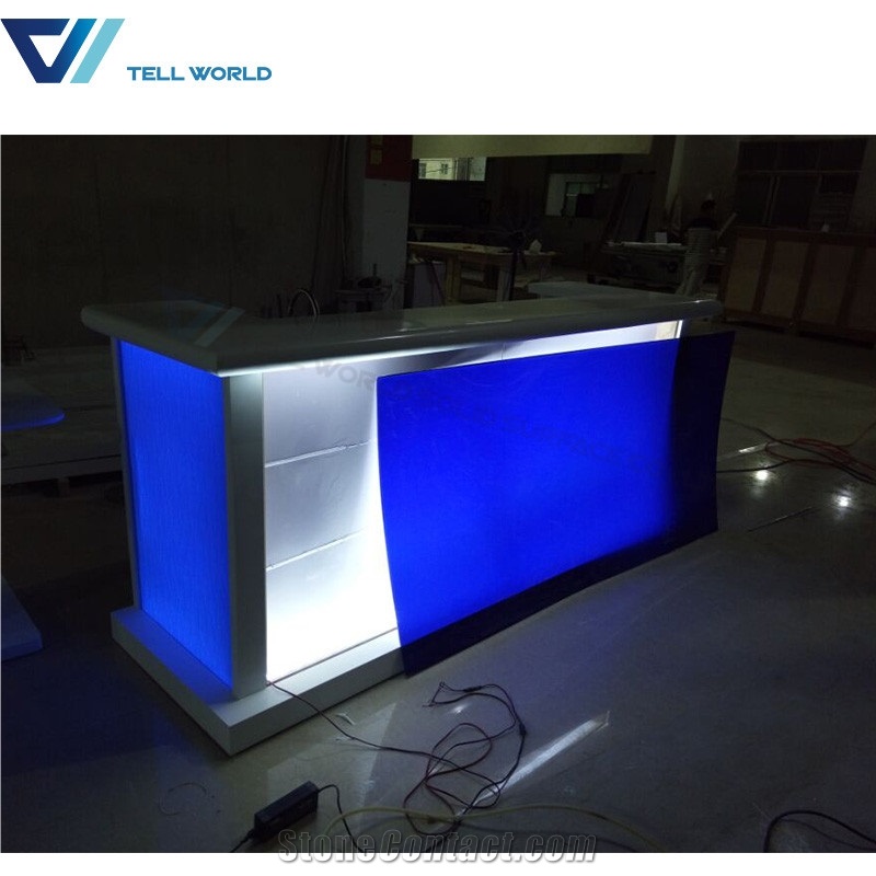 Lighted Wine Club Bar Counter Top Illuminated Led Bar Counter