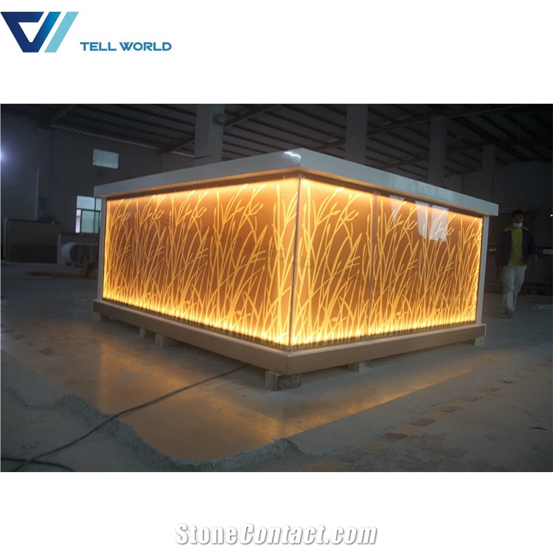Nightclub Bar Counter,Led Counter, Artificial Stone Furniture