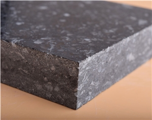 3000*1400*20mm Black Artificial Polished Quartz Stone