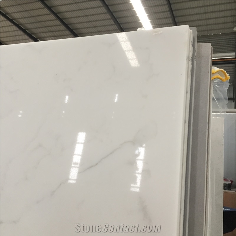 Agglomerated Compressed Quartz Stone Sheet Guangdong with Low Price Suitable for Interior Wall Panel Covering Direct from Factory