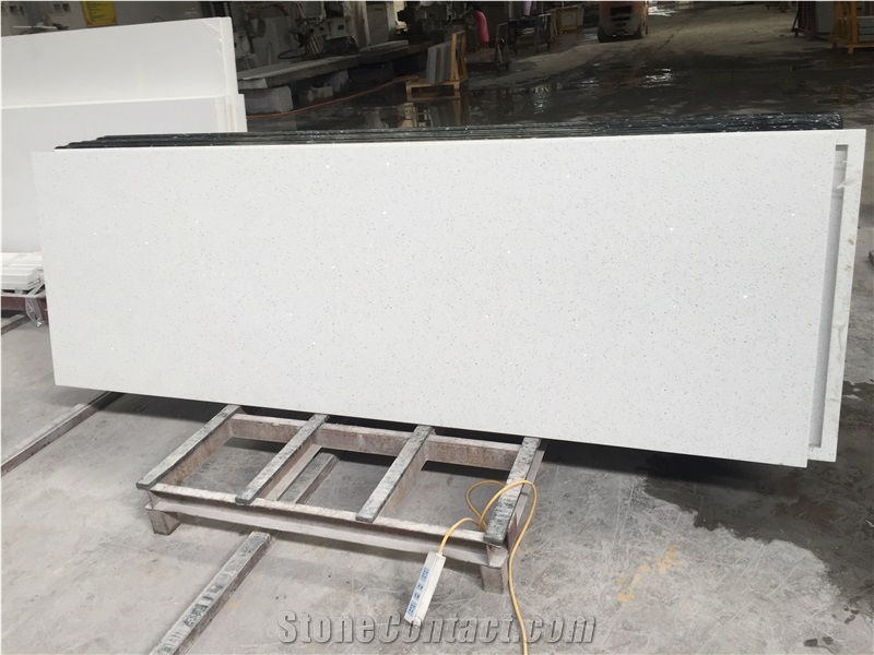 High Quality Pure White Quartz Stone Kitchen Countertop