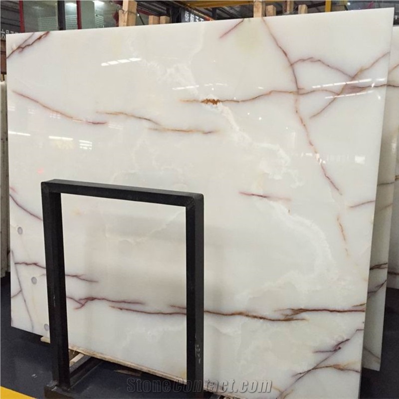 Iran Bianco Onice White White Color Slabs