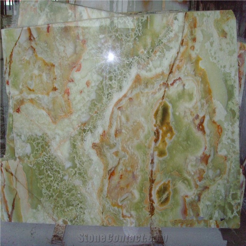 Polished Chinese Ice Green Onyx Jade Slab Cheapest Price