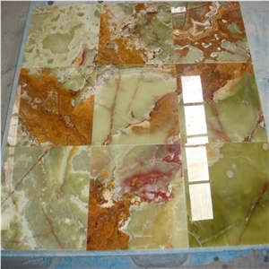 Transparent Crystal Green Onyx Floor Tile to Usa Quality