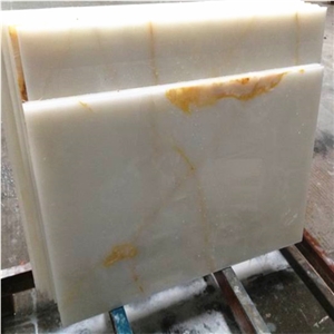 Transparent Iran White Snow Onyx Tile Cheapest Price