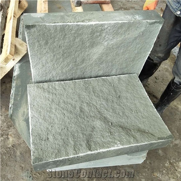 China Natural Green Sandstone Tiles, Slabs for the Wall and Floor
